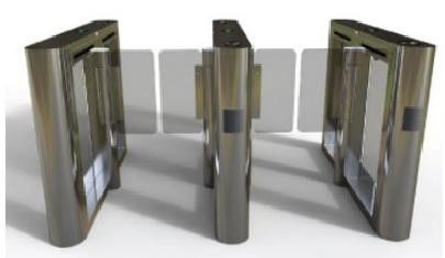 Access Turnstile Barrier Gate Systems With IP54 Protection Level