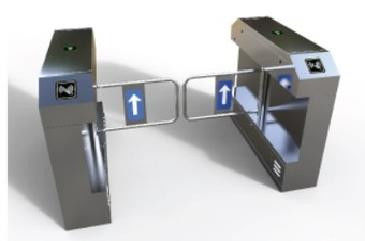 220V / 50Hz Turnstile Barrier Gate IP54 Security Entrance System