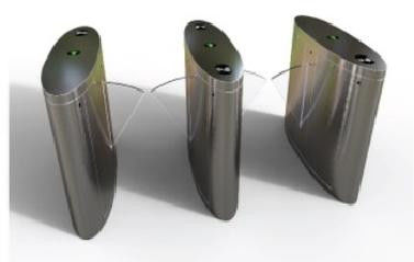 Automatic Flap Barrier Gate Turnstile With 1.2s Closing Time