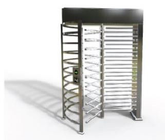 Single Channel Full Height Door Gate Remote Control Automatic Systems Turnstiles