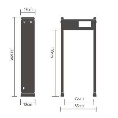 Intelligent Metal Detector Walk Through Gate