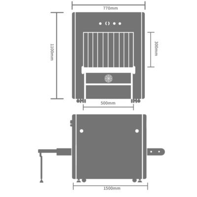 Single Energy X Ray Baggage Scanner Machine Modular Used In Prisons