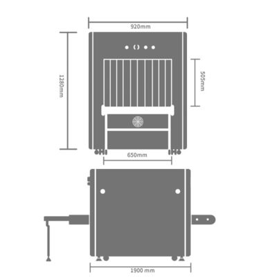 Buildings Security X Ray Baggage Scanner Equipment Single Energy High Definition