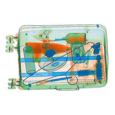 Dual Energy Security X Ray Baggage Scanner Inspection 0.6KW High Definition