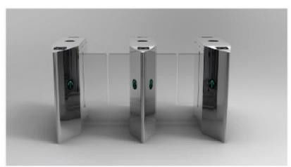 Bevel Angle Sliding Gate Turnstile Series Stainless Steel Turnstile
